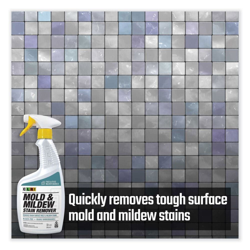 Mold and Mildew Stain Remover, 32 oz Spray Bottle, 6/Carton - Image 3