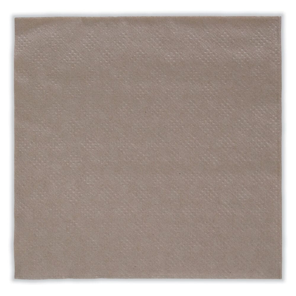 Beverage Napkins, 1-Ply, 9.5" x 9.5", Kraft, 500/Pack, 8 Packs/Carton - Image 5