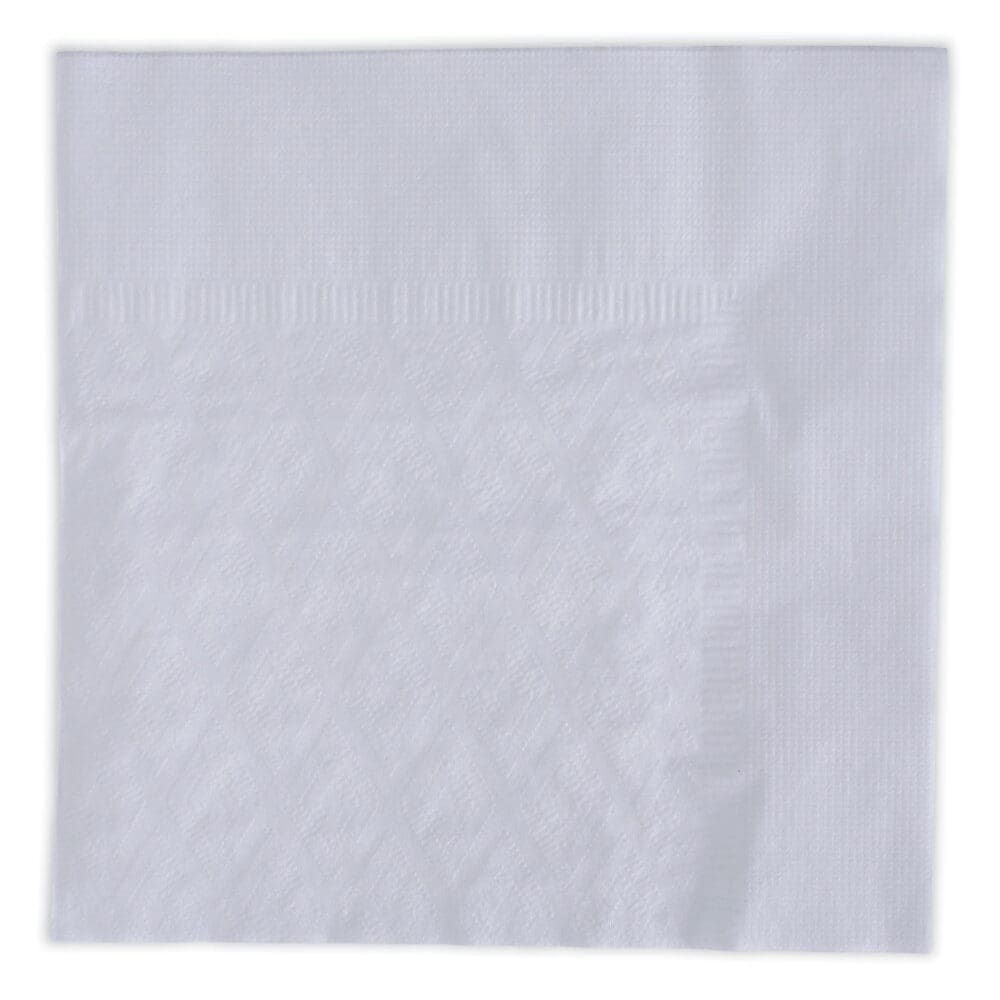 Dinner Napkin, 1-Ply, 17 x 17, White, 250/Pack, 12 Packs/Carton - Image 5