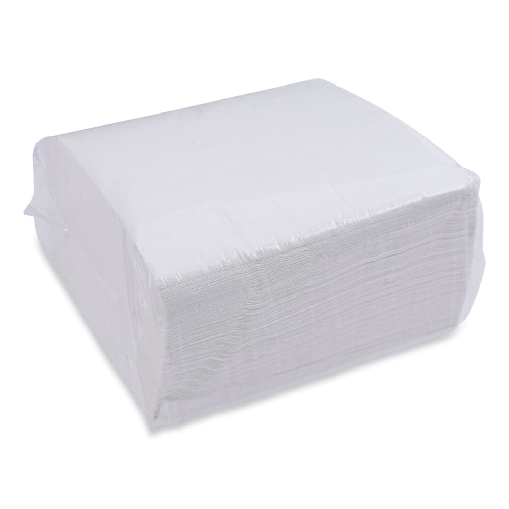 Dinner Napkin, 1-Ply, 17 x 17, White, 250/Pack, 12 Packs/Carton - Image 6
