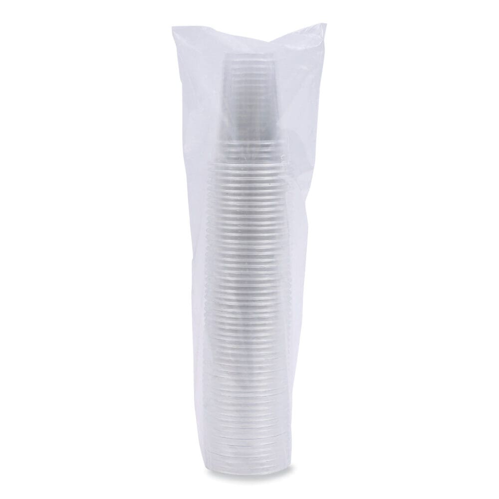 Clear Plastic Cold Cups, 9 oz, PET, 50 Cups/Sleeve, 20 Sleeves/Carton - Image 6