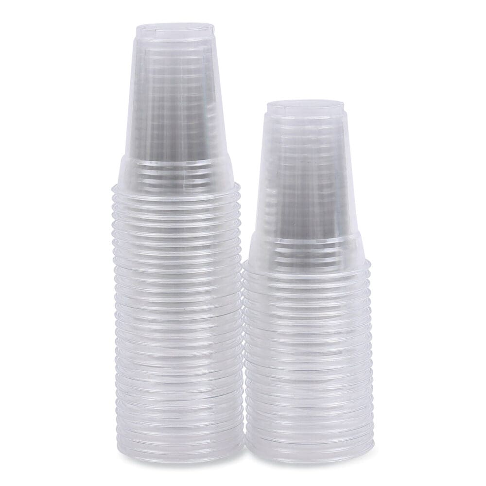 Clear Plastic Cold Cups, 9 oz, PET, 50 Cups/Sleeve, 20 Sleeves/Carton - Image 8