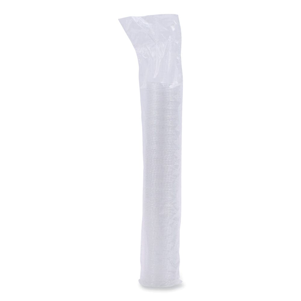 Souffle/Portion Cup Lids, Fits 1.5 oz and 2 oz Portion Cups, Clear, 2,500/Carton - Image 6