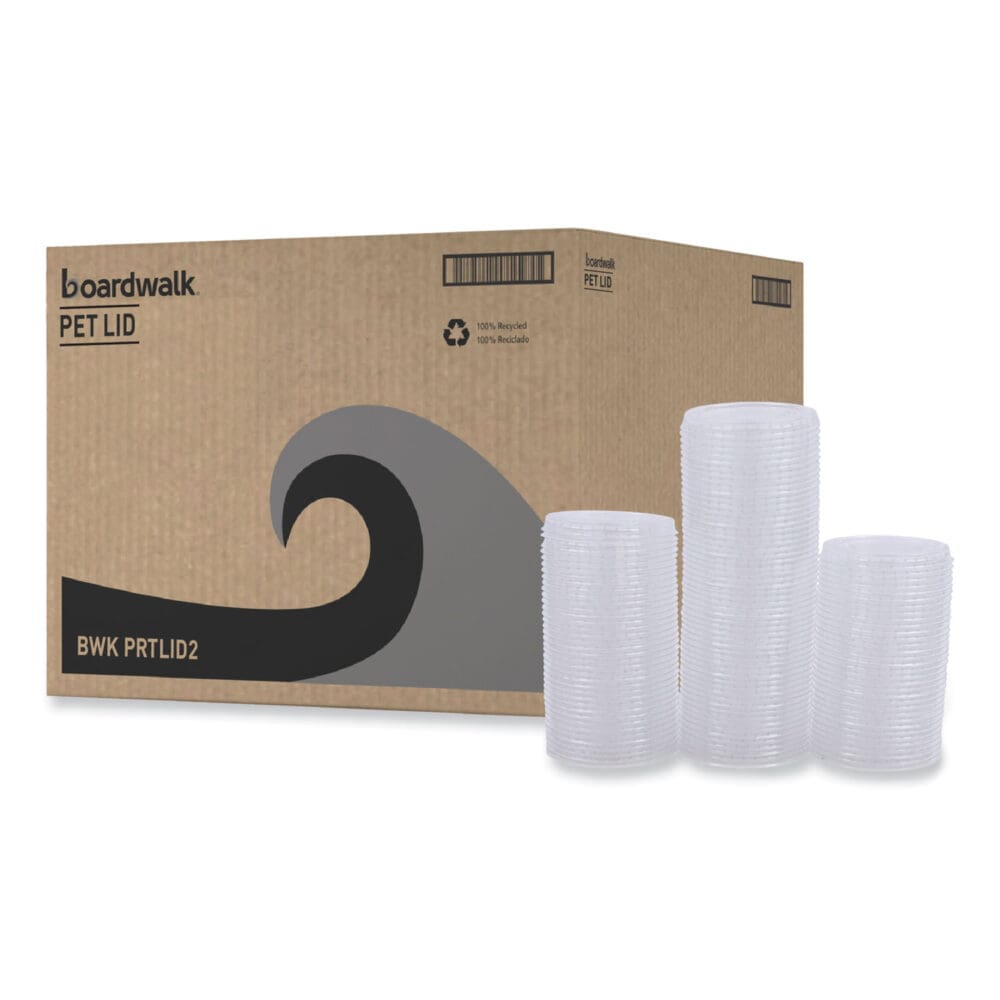 Souffle/Portion Cup Lids, Fits 1.5 oz and 2 oz Portion Cups, Clear, 2,500/Carton - Image 7