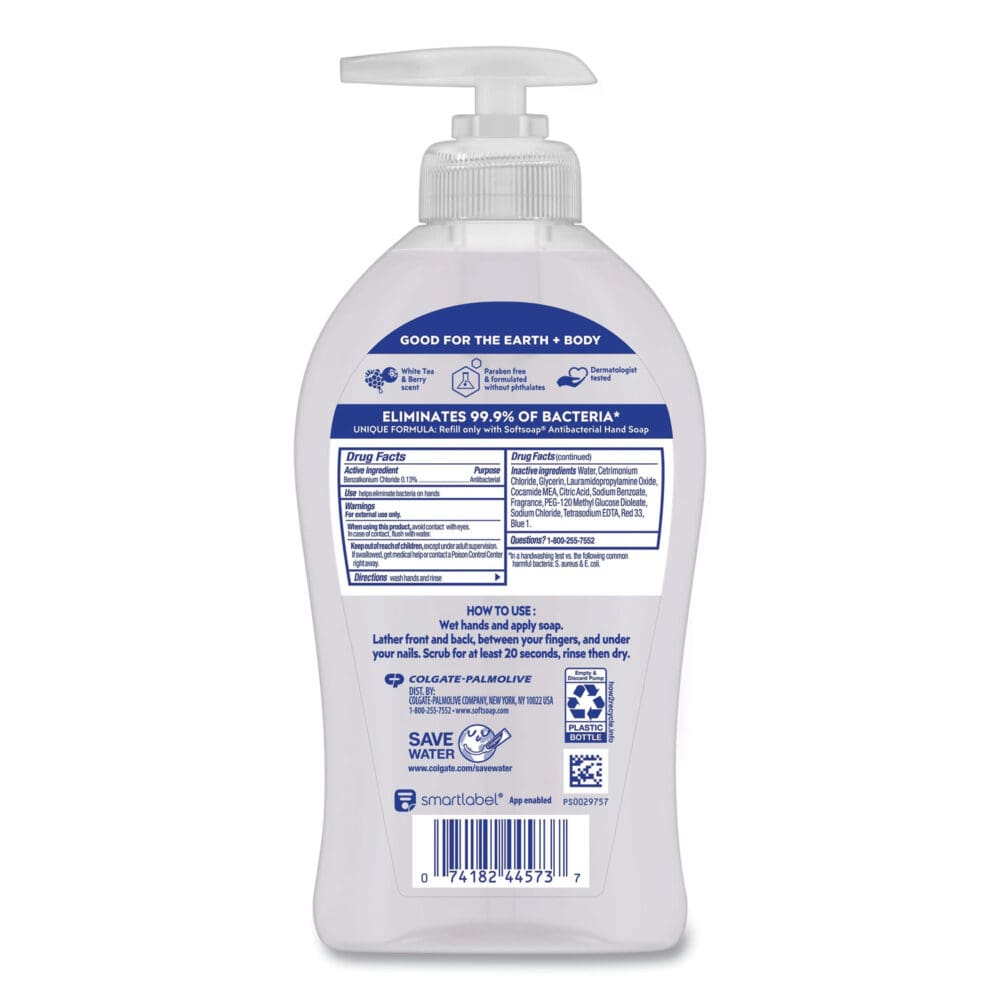 Antibacterial Hand Soap, White Tea and Berry Fusion, 11.25 oz Pump Bottle - Image 2