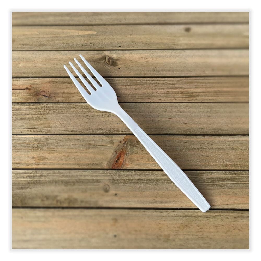 Heavyweight Polypropylene Cutlery, Fork, White, 1000/Carton - Image 4