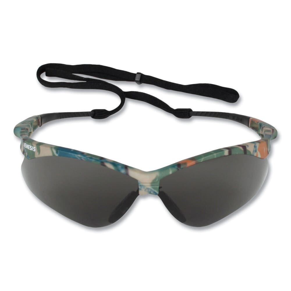 V30 NEMESIS Safety Eyewear, Plastic Camo Frame, Smoke Polycarbonate Lens, 12/Box - Image 2