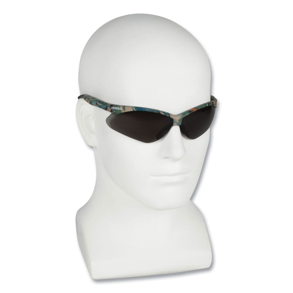 V30 NEMESIS Safety Eyewear, Plastic Camo Frame, Smoke Polycarbonate Lens, 12/Box - Image 3