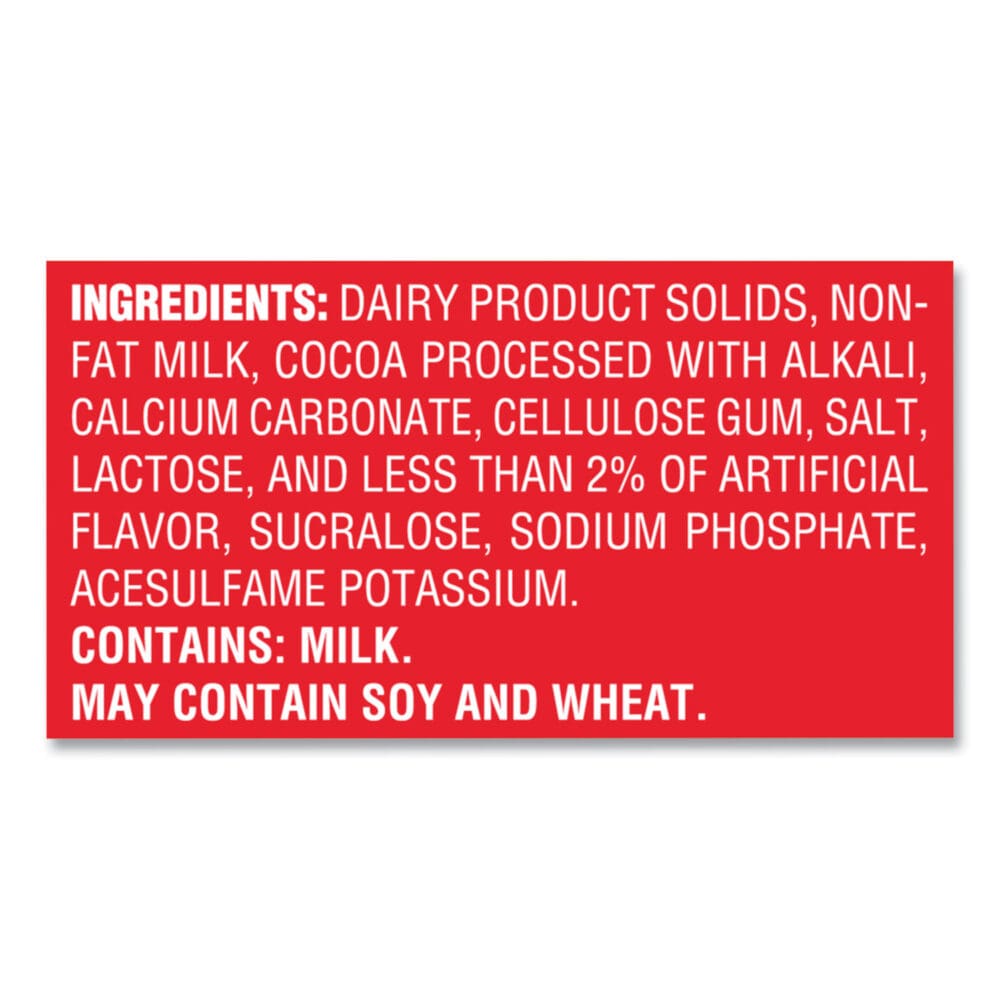 Hot Cocoa Mix, Rich Chocolate, 0.28 oz Packet, 30 Packets/Box, 6 Boxes/Carton - Image 4