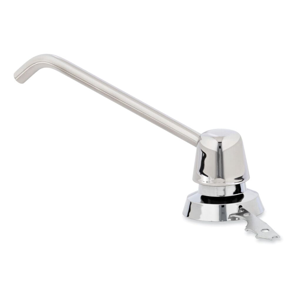 Counter-Mounted Soap Dispenser, 34 oz,  3 x 4 x 6, Stainless Steel - Image 2
