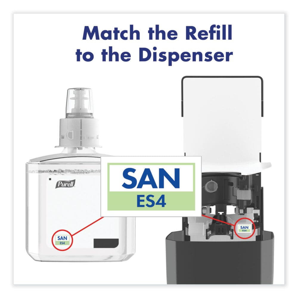 Advanced Hand Sanitizer Gel Refill, 1,200 mL, Clean Scent, For ES4 Dispensers, 2/Carton - Image 6