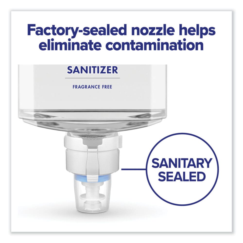 Advanced Hand Sanitizer Gel Refill, 1,200 mL, Clean Scent, For ES6 Dispensers, 2/Carton - Image 3