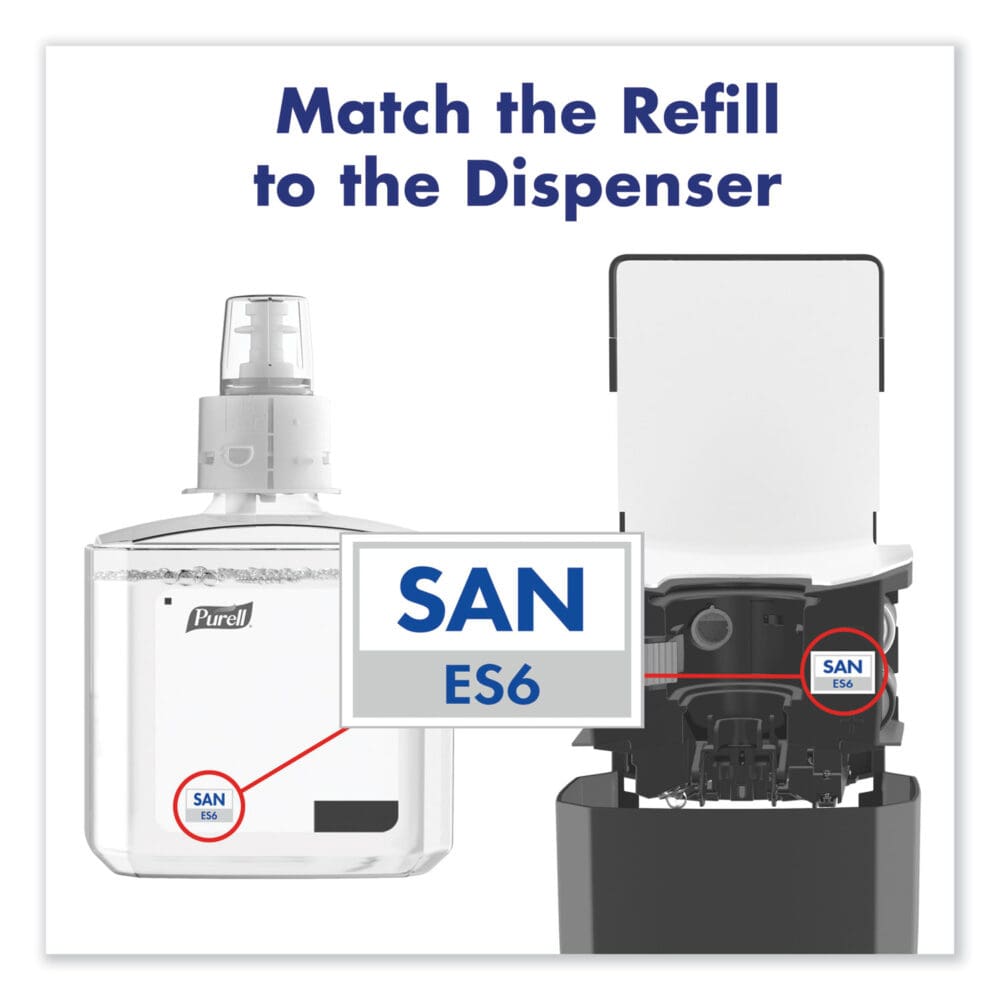 Advanced Hand Sanitizer Gel Refill, 1,200 mL, Clean Scent, For ES6 Dispensers, 2/Carton - Image 6