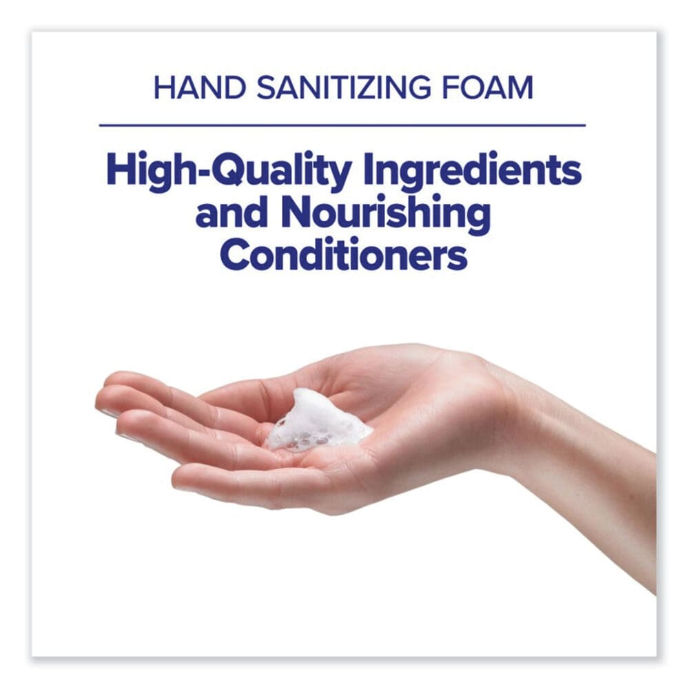 Advanced Hand Sanitizer Gentle and Free Foam, 1,200 mL Refill, Fragrance-Free, For ES8 Dispensers, 2/Carton - Image 2