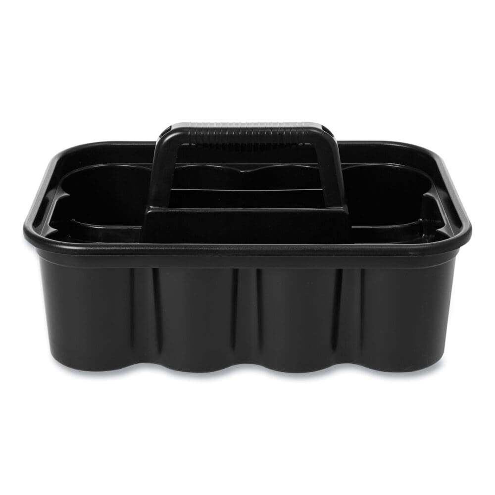 Commercial Deluxe Carry Caddy, Eight Compartments, 15 x 7.4, Black - Image 2