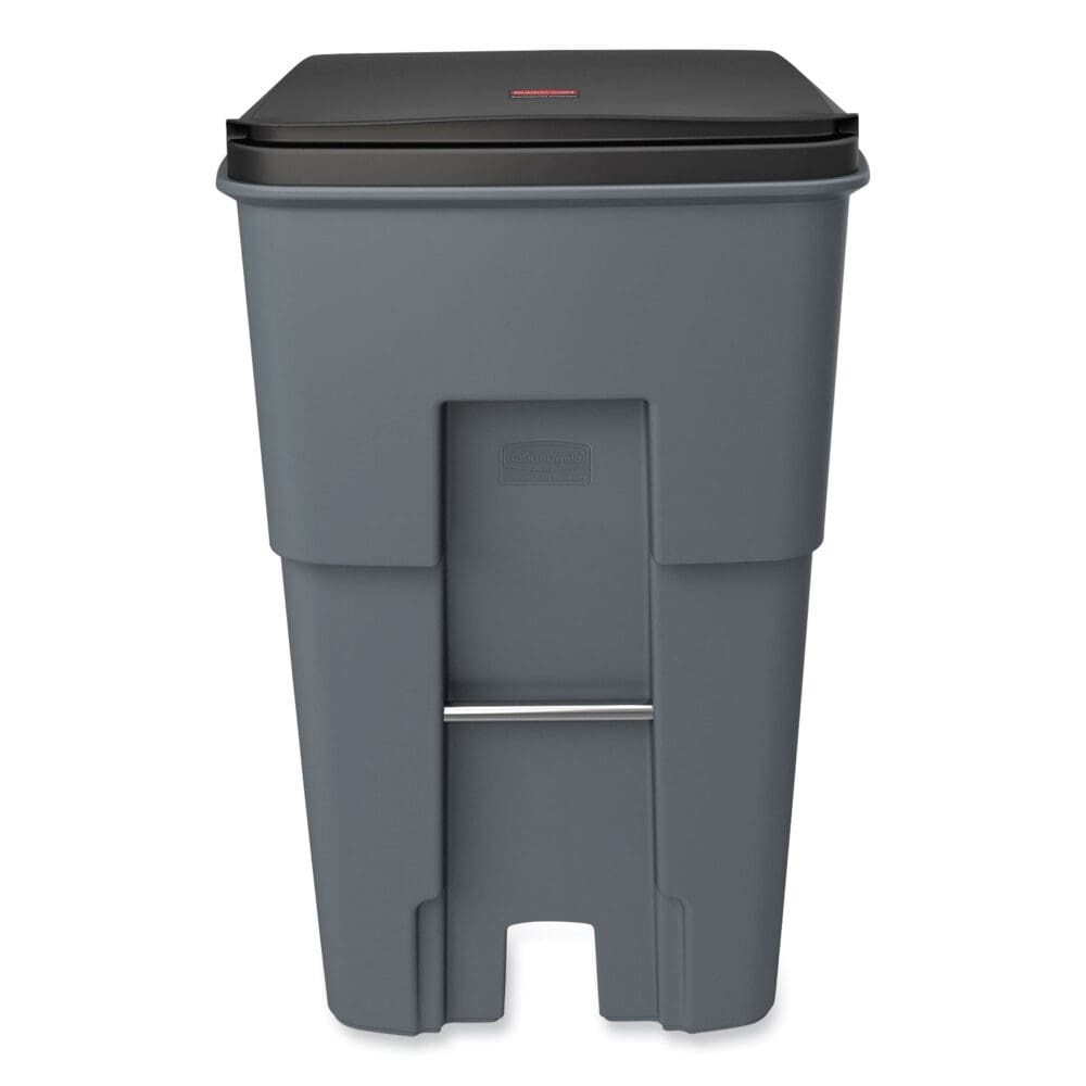 Brute Roll-Out Heavy-Duty Container, 95 gal, Polyethylene, Gray - Image 3