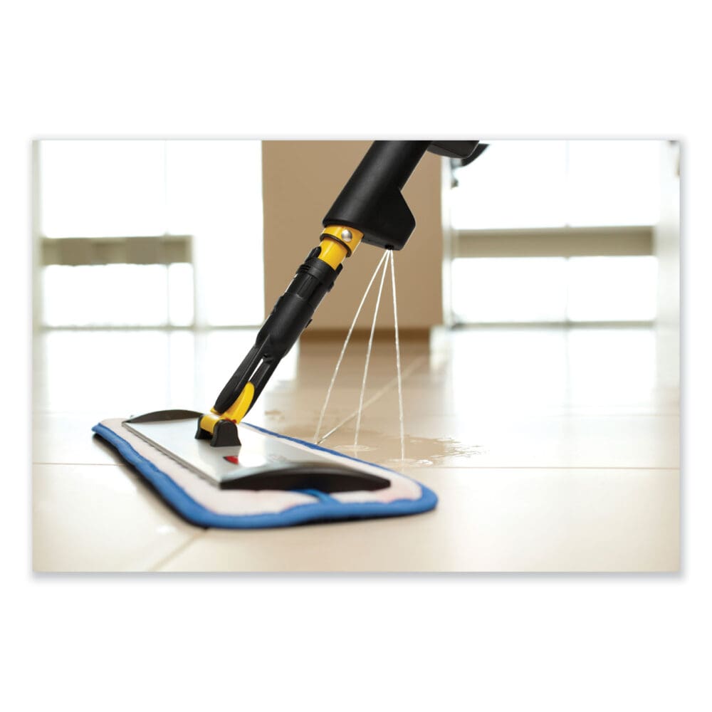 Pulse Microfiber Spray Mop System, 17" Wide Microfiber Head, 52" Yellow Plastic Handle - Image 4