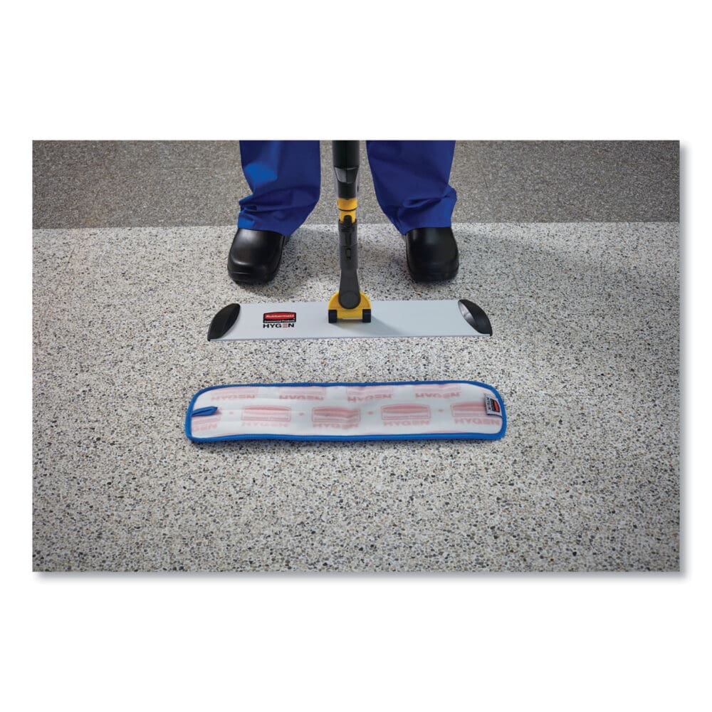 Pulse Microfiber Spray Mop System, 17" Wide Microfiber Head, 52" Yellow Plastic Handle - Image 6