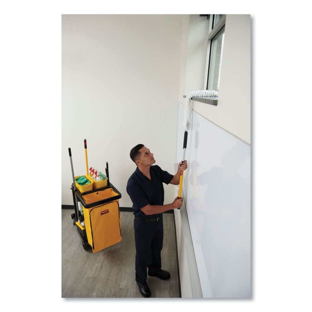 Zippered Vinyl Cleaning Cart Bag, 24 gal, , 17.25" x 30.5", Yellow - Image 3