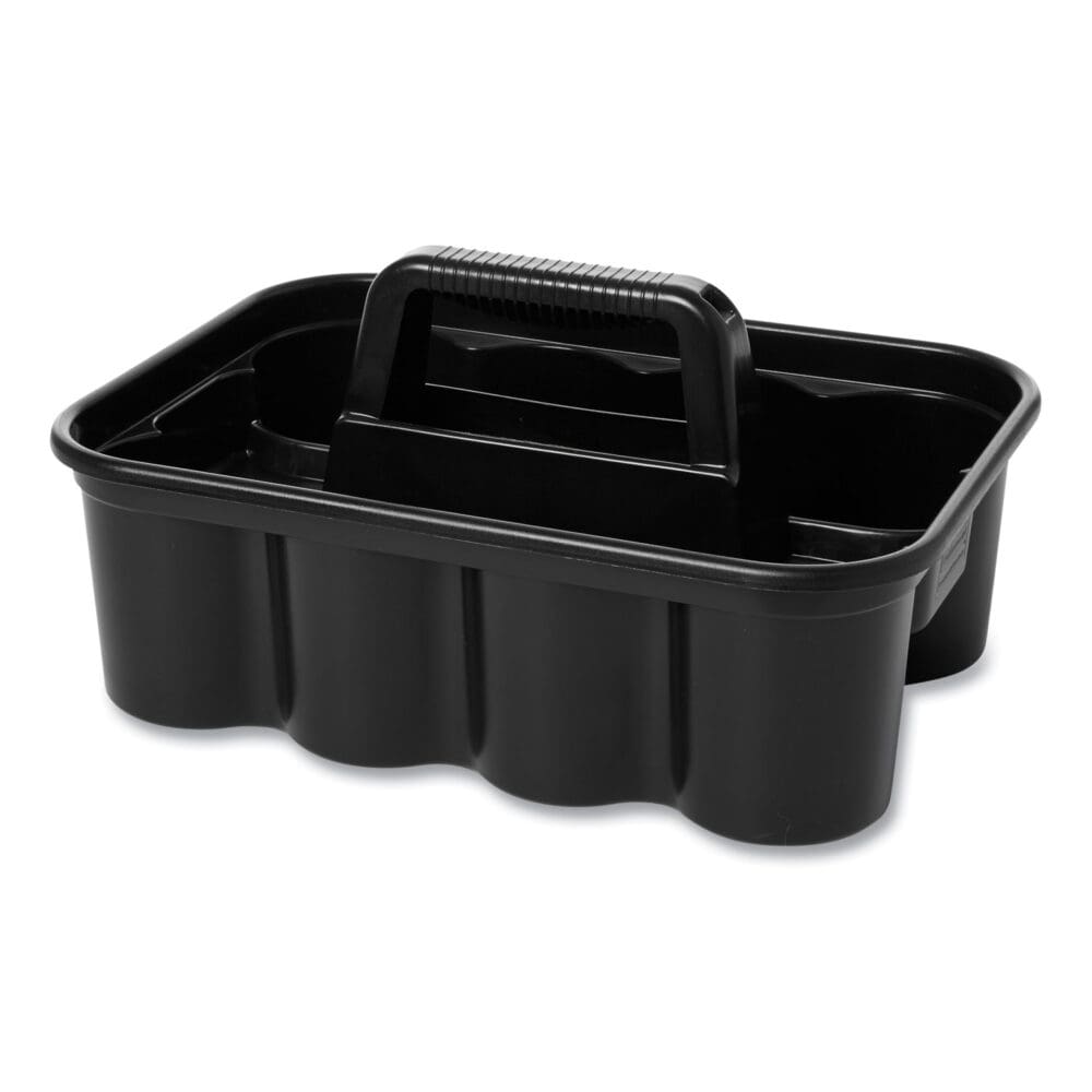 Commercial Deluxe Carry Caddy, Eight Compartments, 15 x 7.4, Black - Image 3