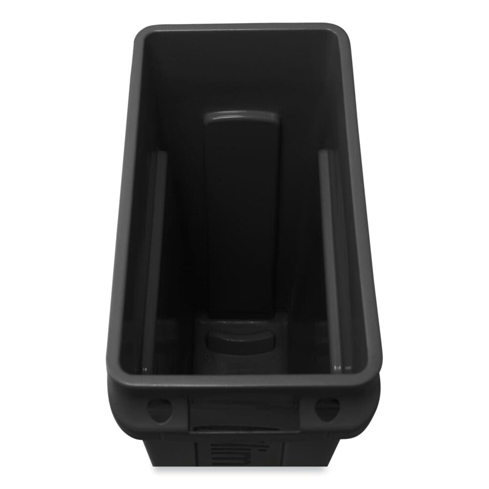 Slim Jim with Venting Channels, 23 gal, Plastic, Black - Image 3