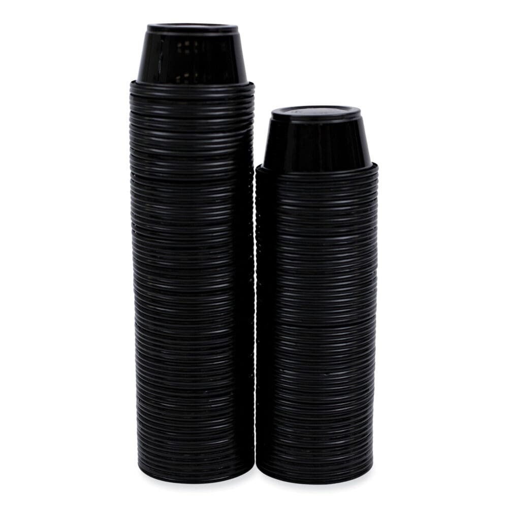 Souffle/Portion Cups, 2 oz, Polypropylene, Black, 125 Cups/Sleeve, 20 Sleeves/Carton - Image 8