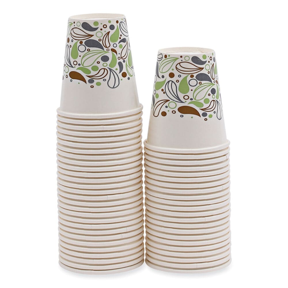 Deerfield Printed Paper Cold Cups, 12 oz, 50 Cups/Sleeve, 20 Sleeves/Carton - Image 6