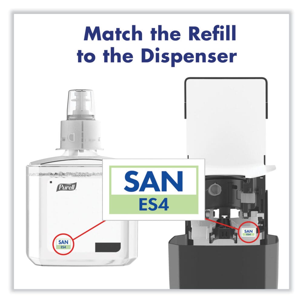 Push-Style Hand Sanitizer Dispenser, 1,200 mL, 5.25 x 8.56 x 12.13, Graphite - Image 5