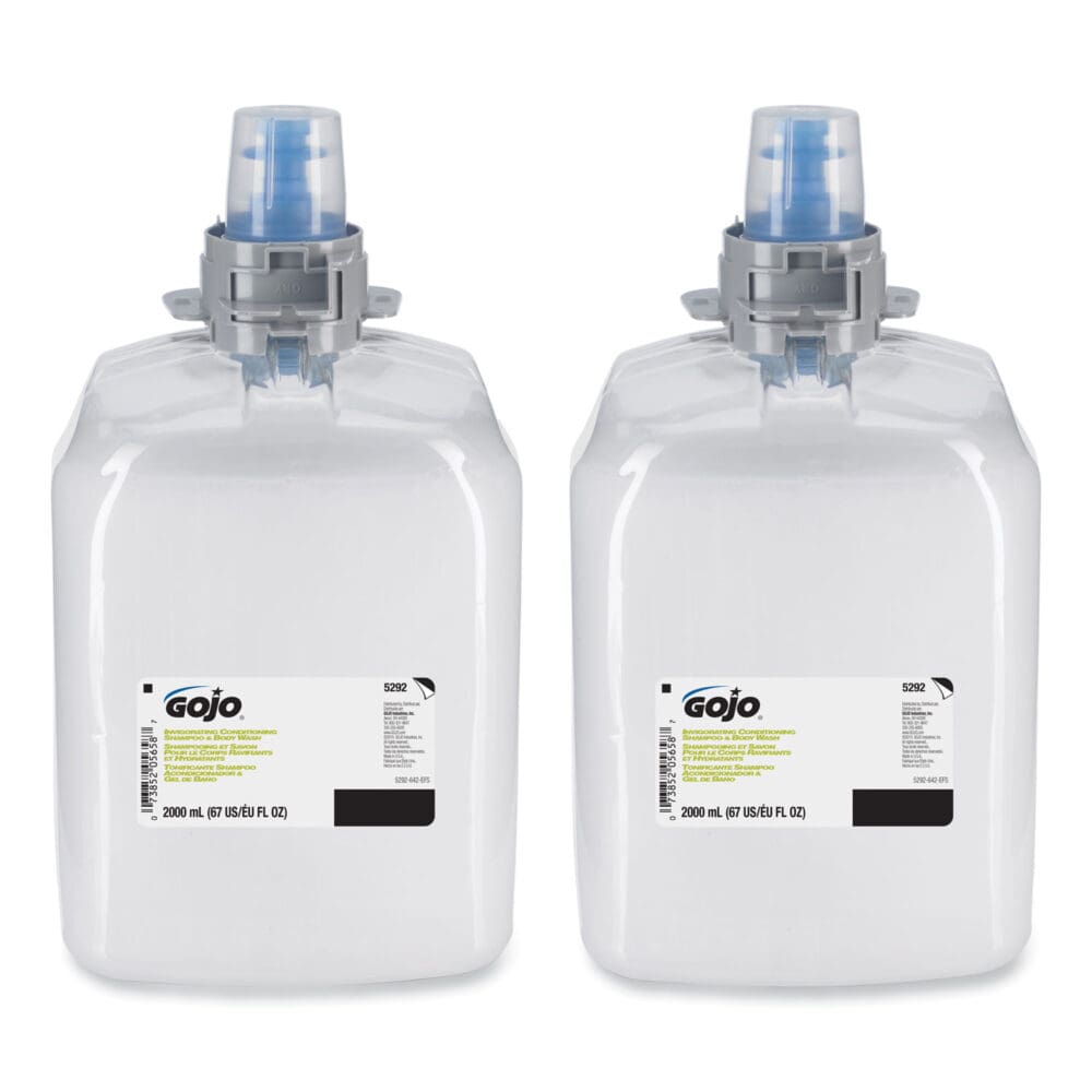 Invigorating 3-in-1 Shampoo and Body Wash, Botanical, 2,000 mL Refill, 2/Carton - Image 4