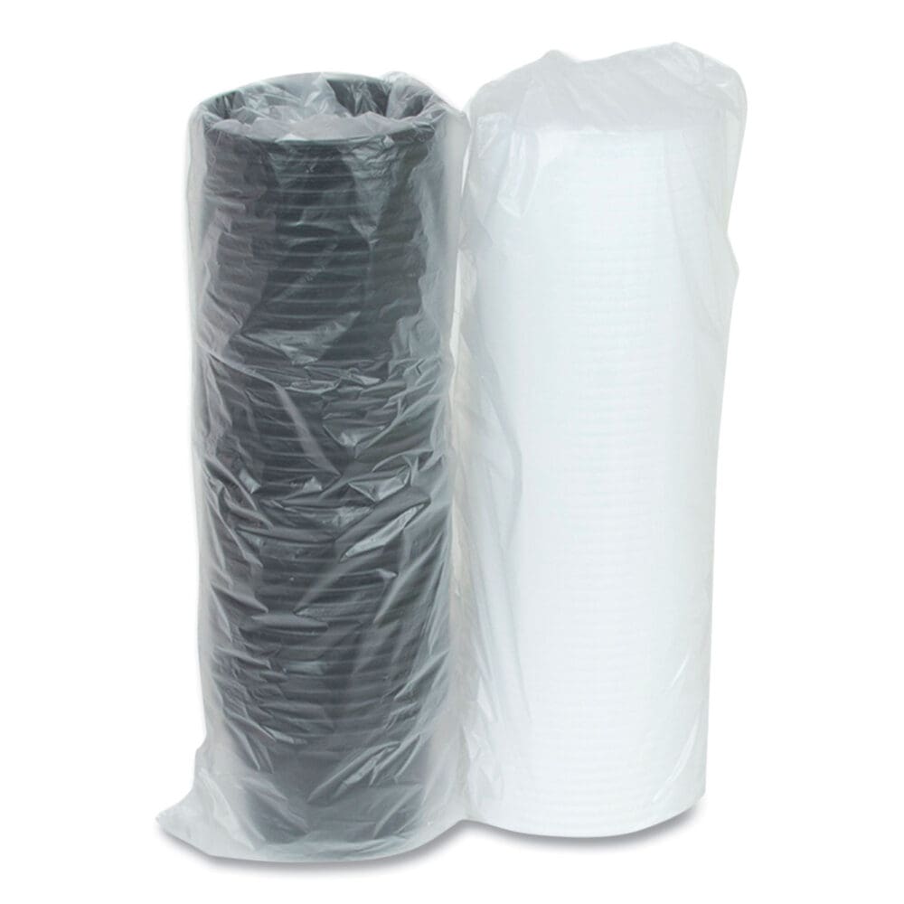 Newspring DELItainer Microwavable Container, 16 oz, 4.55 x 4.55 x 3.1, Black/Clear, Plastic, 240/Carton - Image 4