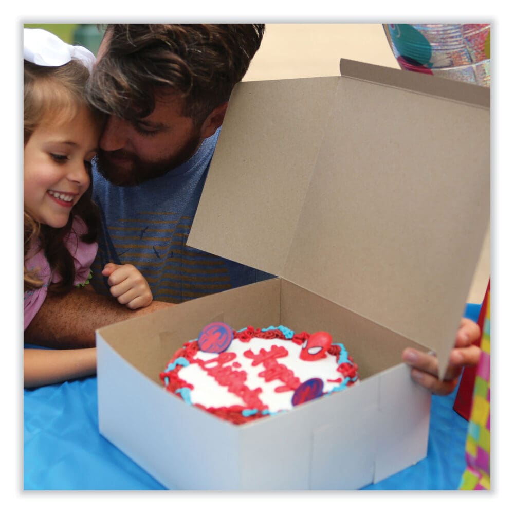 Bakery Boxes, Standard, 6 x 6 x 4, White, Paper, 250/Carton - Image 2