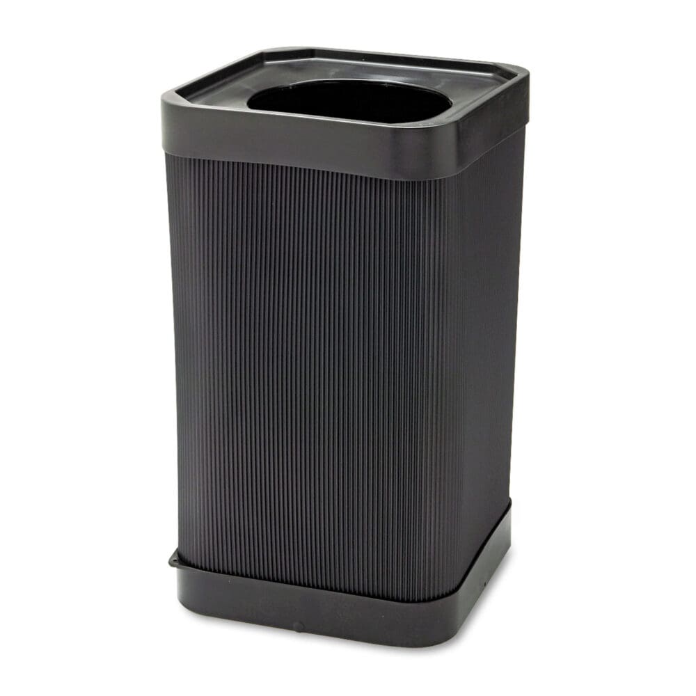 At-Your-Disposal Top-Open Receptacle, 38 gal, Polyethylene, Black - Image 3