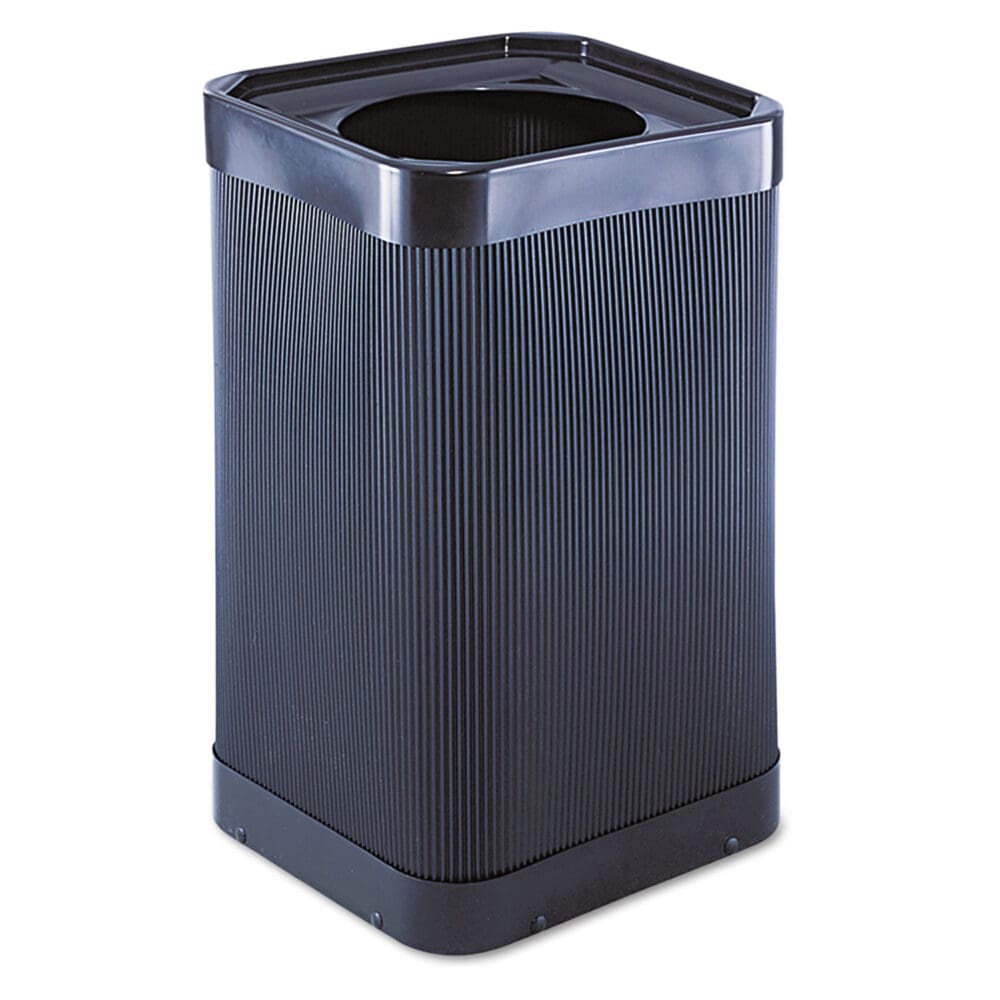 At-Your-Disposal Top-Open Receptacle, 38 gal, Polyethylene, Black - Image 2