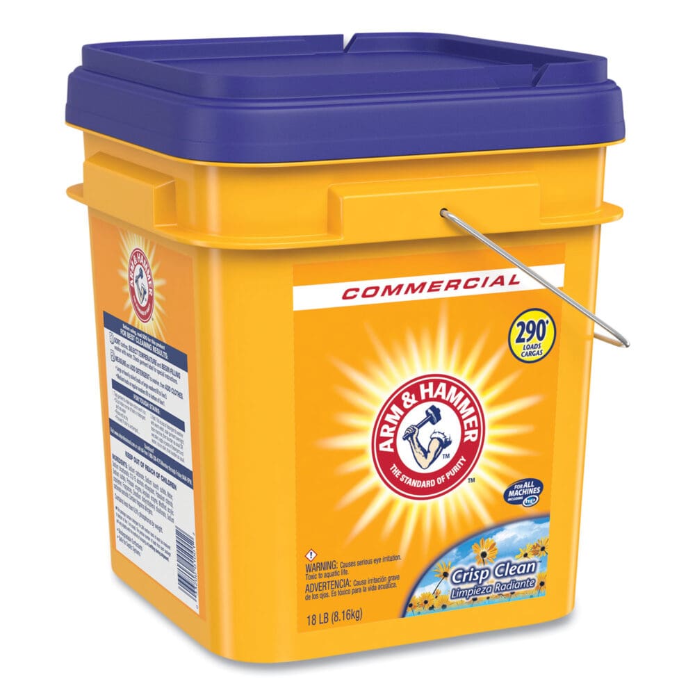 Powder Laundry Detergent, Crisp Clean, 18 lb Pail - Image 2