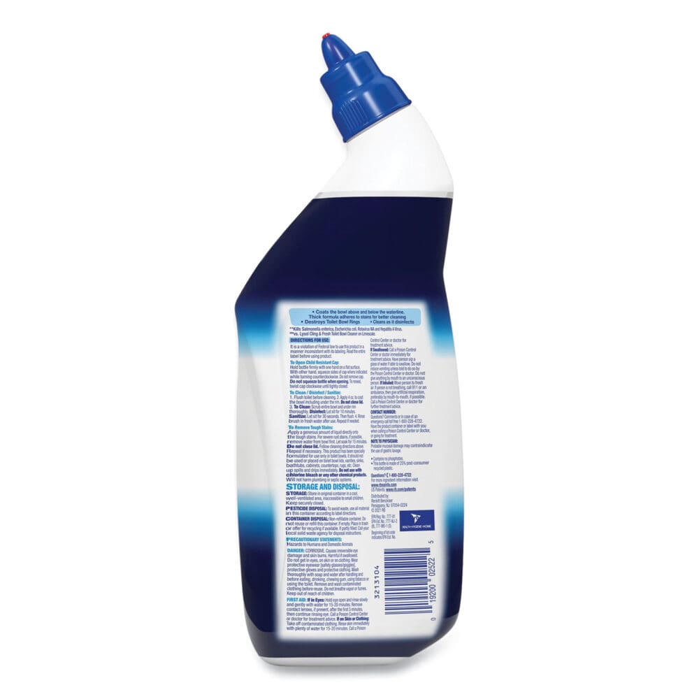 Disinfectant Toilet Bowl Cleaner, Atlantic Fresh, 24 oz Bottle, 9/Carton - Image 2