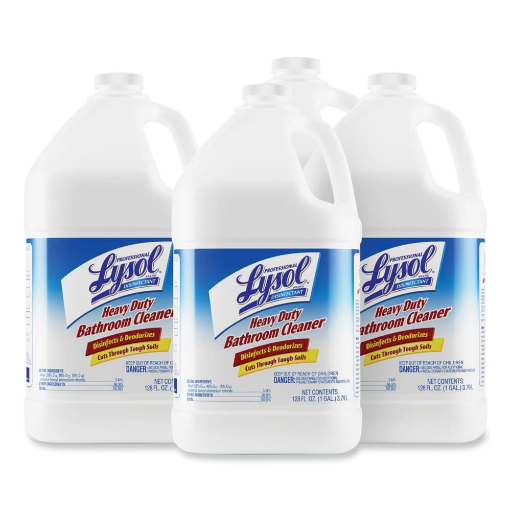 Disinfectant Heavy-Duty Bathroom Cleaner Concentrate, 1 gal Bottle, 4/Carton - Image 11