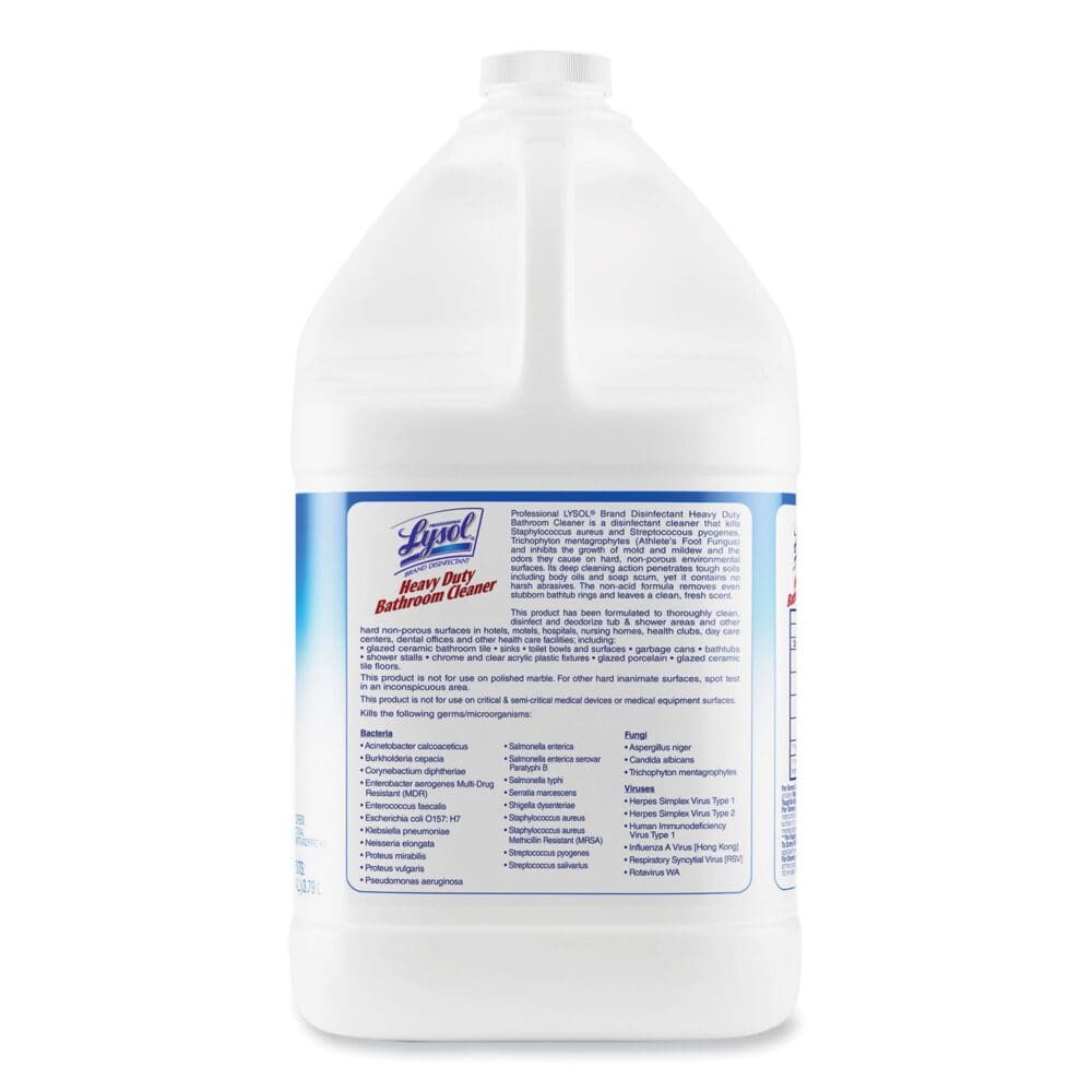 Disinfectant Heavy-Duty Bathroom Cleaner Concentrate, 1 gal Bottle, 4/Carton - Image 4