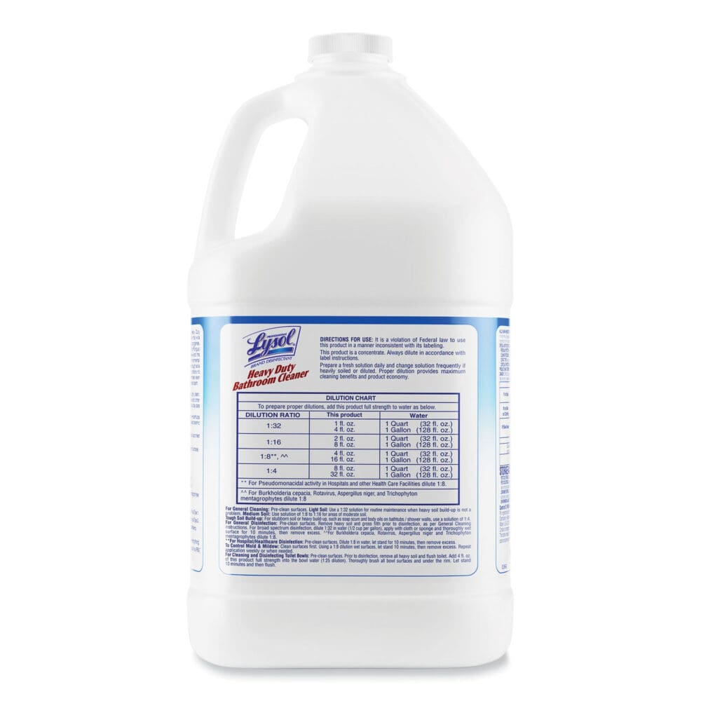 Disinfectant Heavy-Duty Bathroom Cleaner Concentrate, 1 gal Bottle, 4/Carton - Image 2