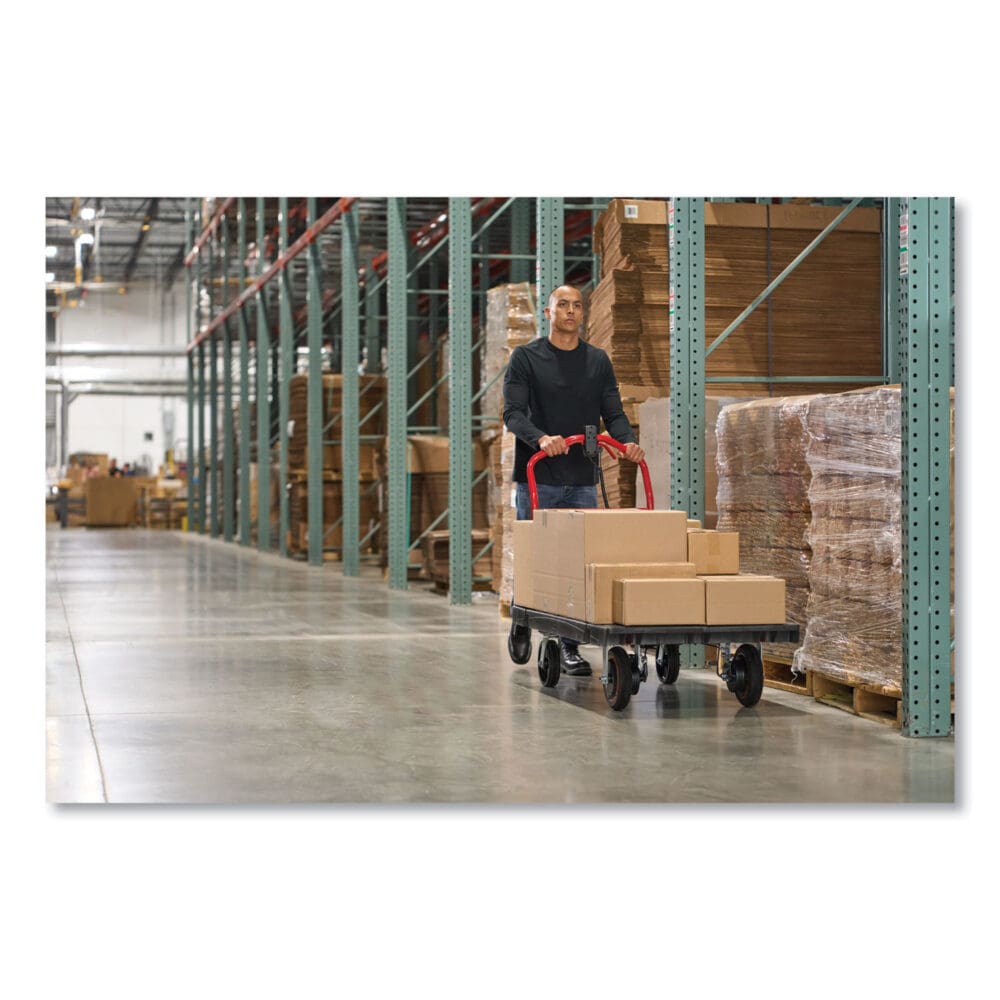 Motorized Kit for 30" x 60" Platform Trucks, Large, DC Motor, 60 V Lithium-Ion Battery, 0.5 mph to 3 mph, Black/Red - Image 5