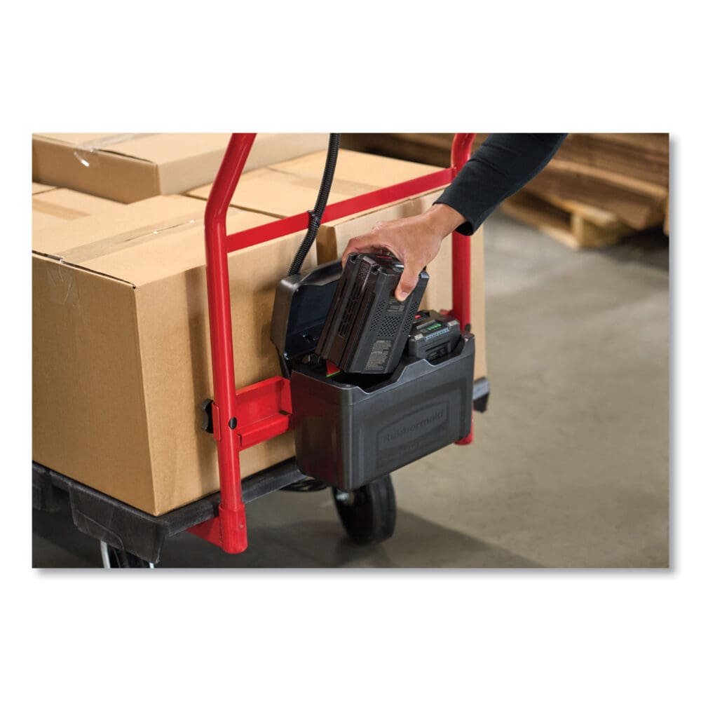 Motorized Kit for 30" x 60" Platform Trucks, Large, DC Motor, 60 V Lithium-Ion Battery, 0.5 mph to 3 mph, Black/Red - Image 3