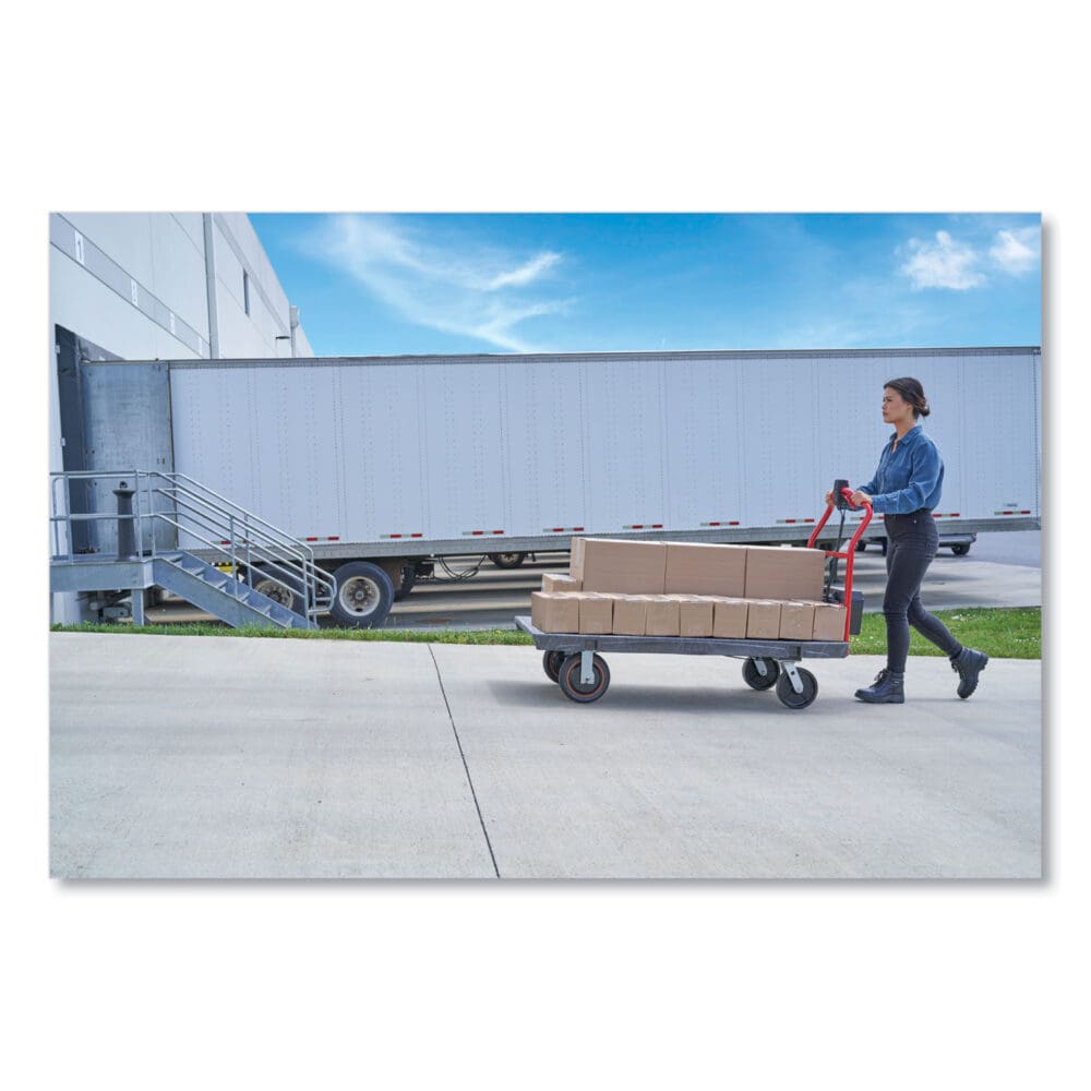 Motorized Kit for 30" x 60" Platform Trucks, Large, DC Motor, 60 V Lithium-Ion Battery, 0.5 mph to 3 mph, Black/Red - Image 6