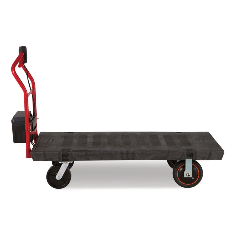 Motorized Kit for 30" x 60" Platform Trucks, Large, DC Motor, 60 V Lithium-Ion Battery, 0.5 mph to 3 mph, Black/Red - Image 2