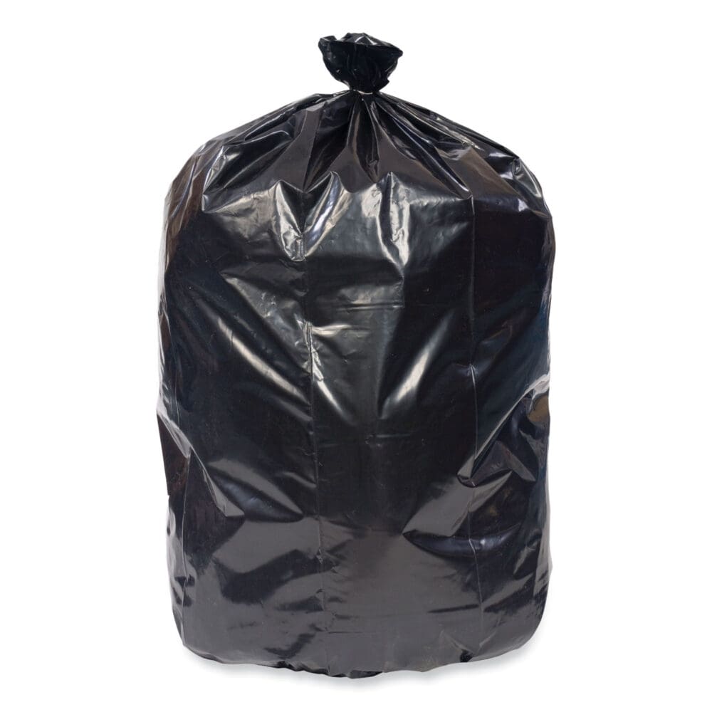 Eco Strong Plus Can Liners, 40 gal, 1.35 mil, 40 x 46 Black, 100/Carton - Image 4