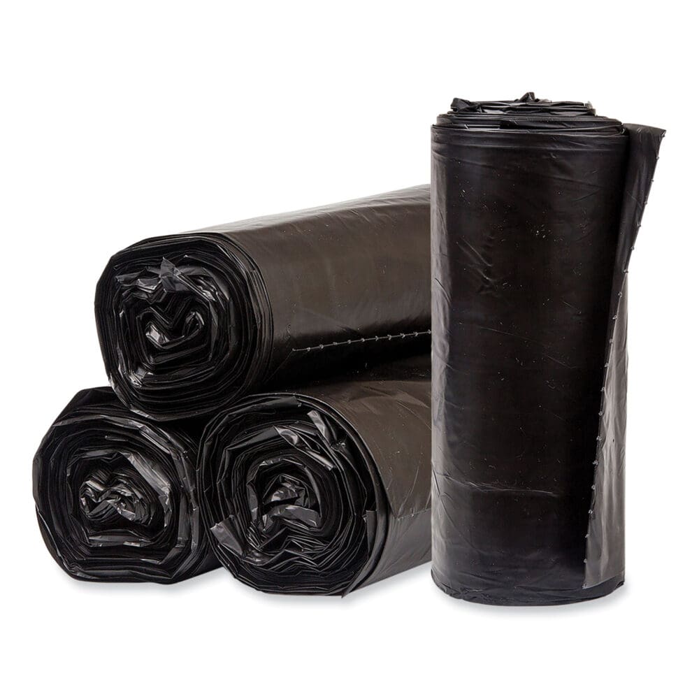 Eco Strong Plus Can Liners, 60 gal, 1.7 mil, 38 x 58, Black, 100/Carton - Image 4