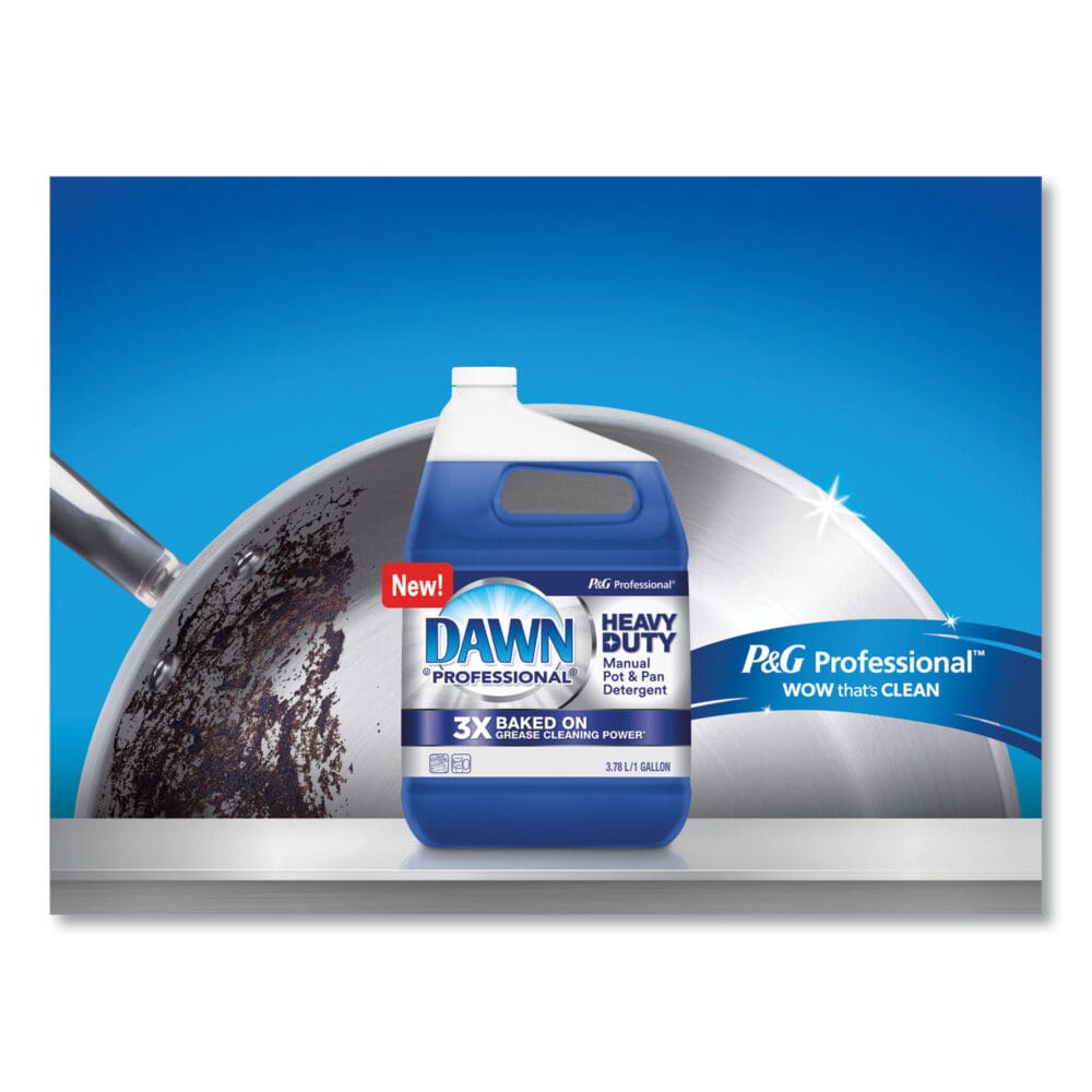 Heavy-Duty Manual Pot/Pan Dish Detergent, Original Scent, 1 gal Bottle, 4/Carton - Image 3