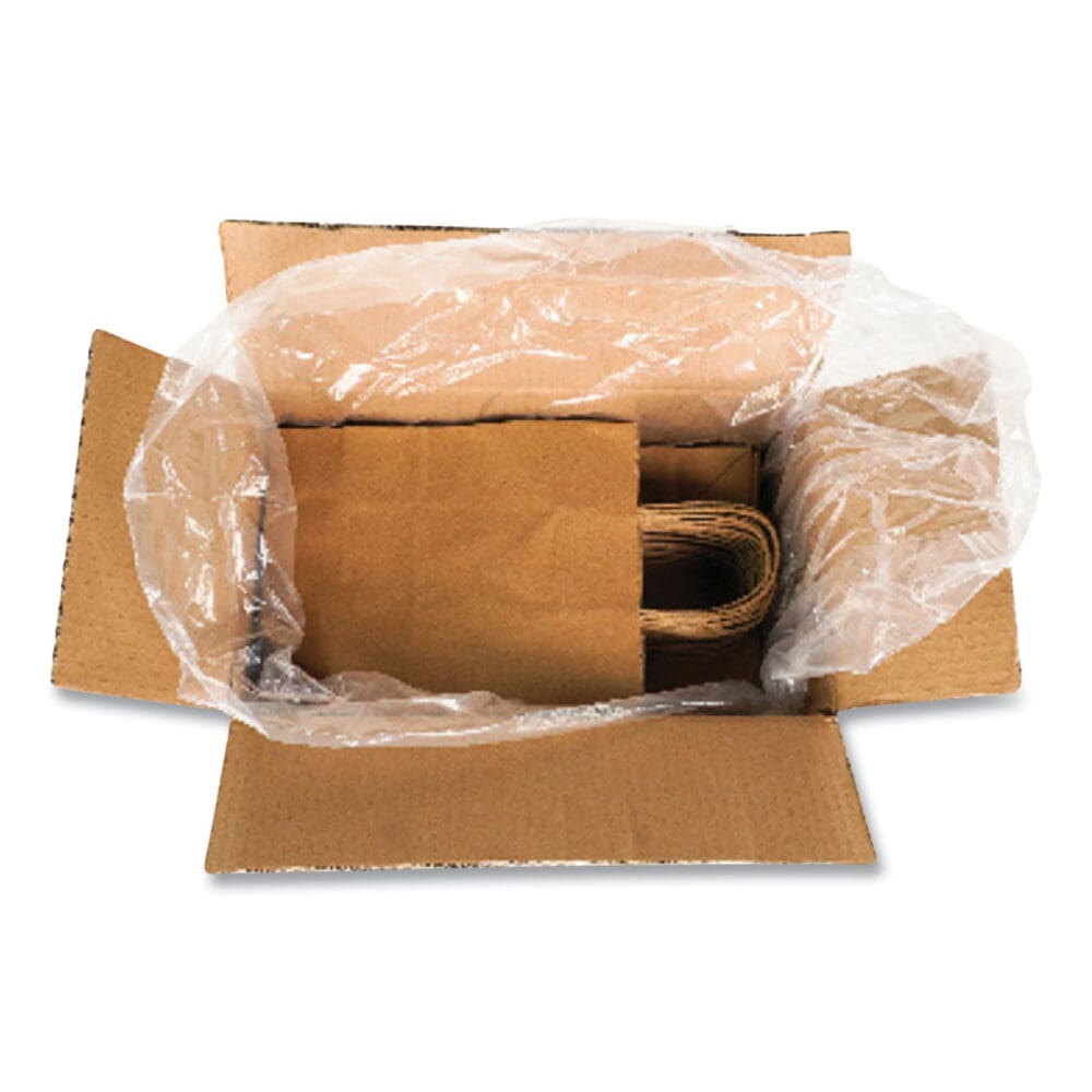 Kraft Paper Bags, 8" x 5" x 11", Kraft, 250/Carton - Image 2
