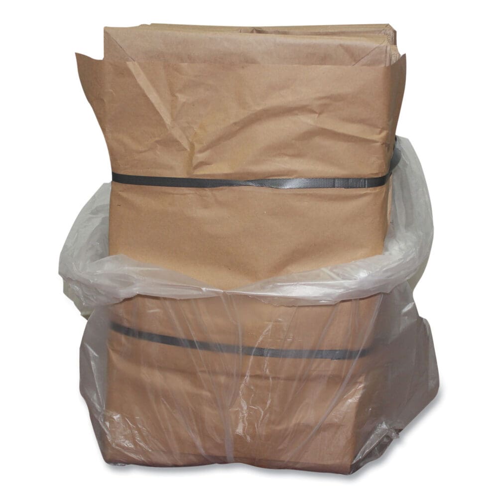 Kraft Paper Bags, 13" x 7" x 17", Kraft, 250/Carton - Image 3