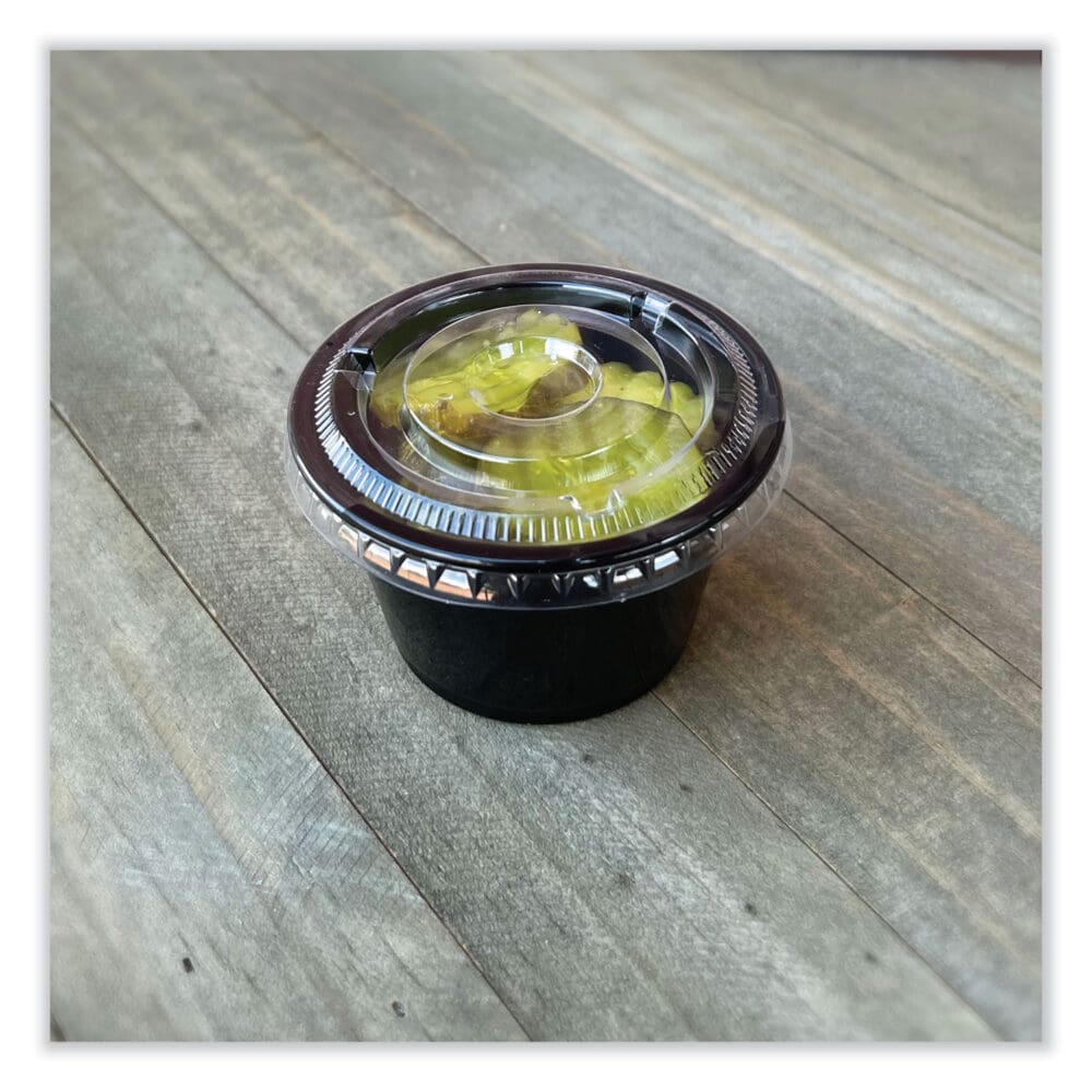 Souffle/Portion Cups, 4 oz, Polypropylene, Black, 2,500/Carton - Image 3