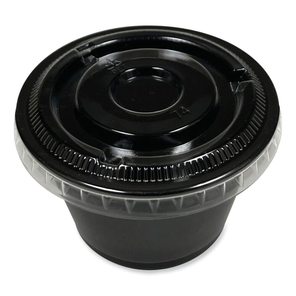 Souffle/Portion Cups, 4 oz, Polypropylene, Black, 2,500/Carton - Image 2