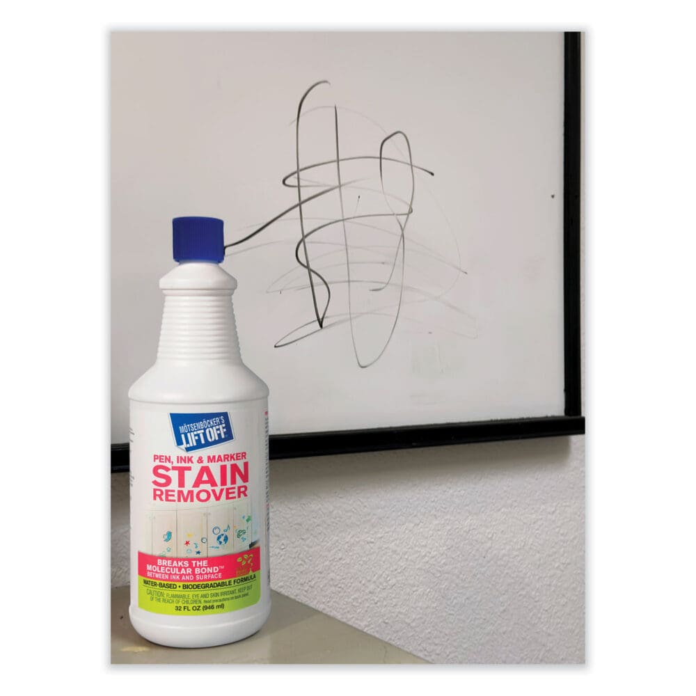 Lift Off #3: Pen, Ink and Marker Graffiti Remover, 32 oz Pour Bottle, 6/Carton - Image 3